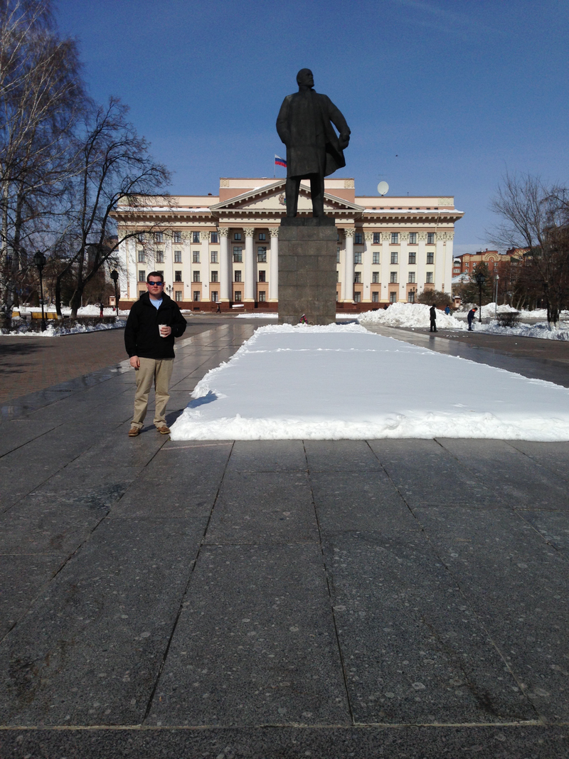 Me and Lenin in Tyumen.